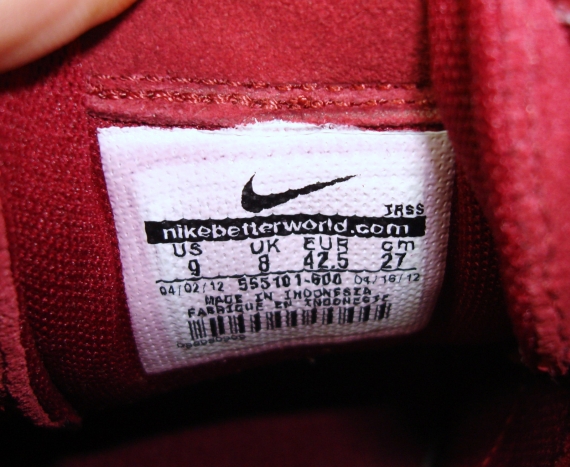 Nike Courtside Suede Maroon Sail Unreleased Sample 01