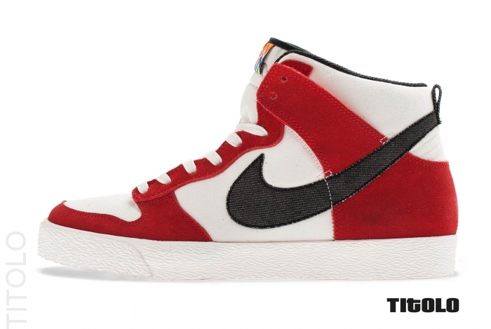 Nike Dunk High Ac University Red Black Sail 1