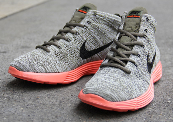 Nike Flyknit Chukka Tarp Crimson 1