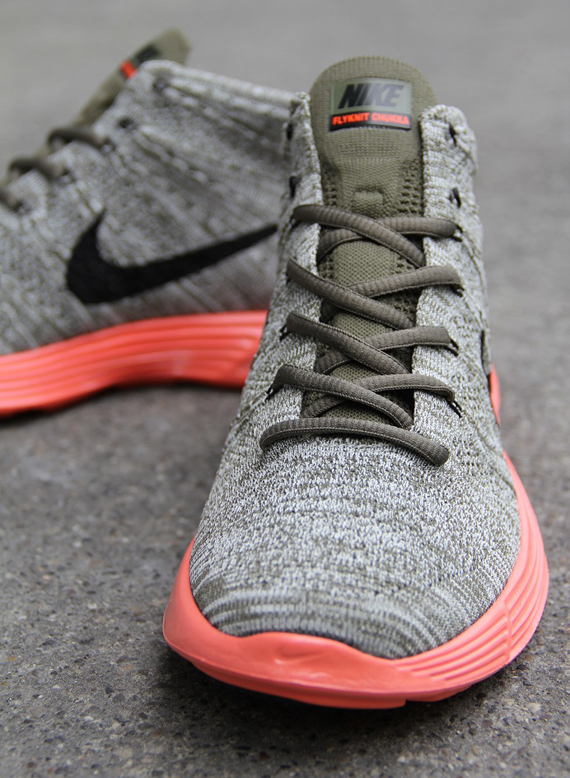 Nike Flyknit Chukka Tarp Crimson 2