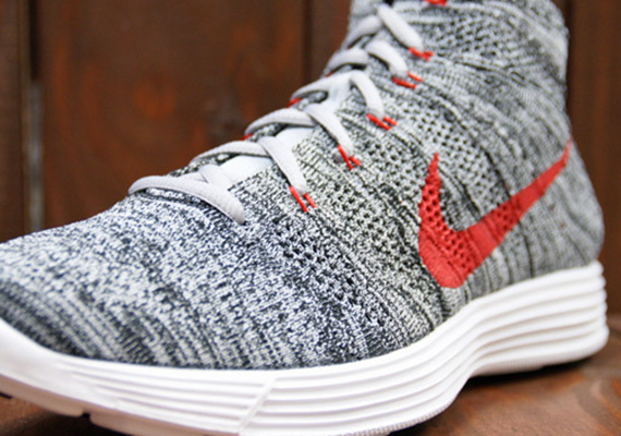 Nike Flyknit Chukka Wolf Grey Black White