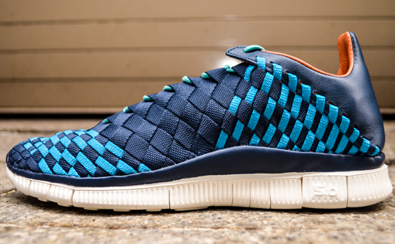 Nike Free Inneva Woven Squadron Blue Neo Turquoise Sail 2