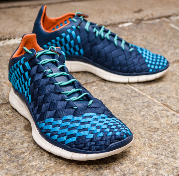 Nike Free Inneva Woven Squadron Blue Neo Turquoise Sail 3