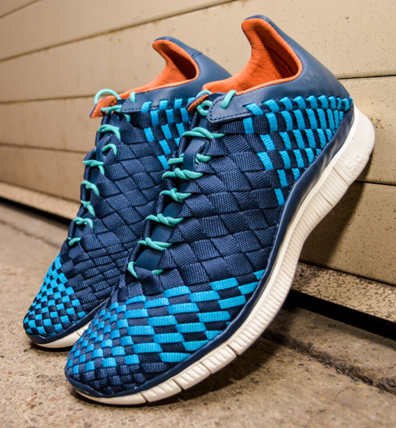 Nike Free Inneva Woven Squadron Blue Neo Turquoise Sail 4