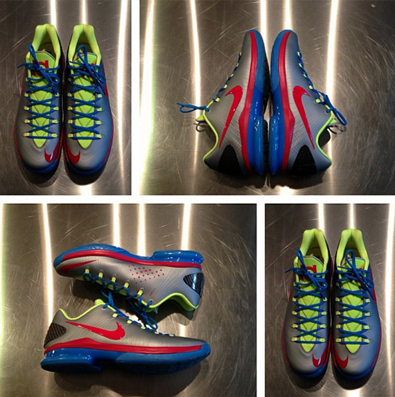 Nike Kd V Elite Grey Red Blue Pe 1