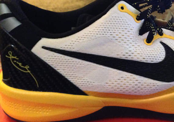 Nike Kobe 8 Elite White Black Yellow Pe 3