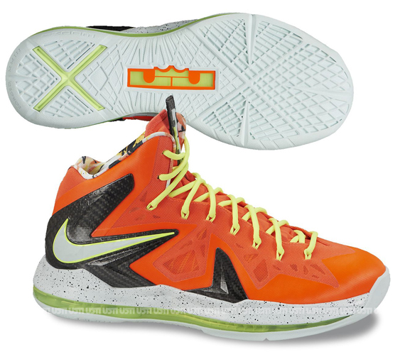 Nike Lebron X Elite Total Crimson Fiberglass Black Volt 579827 800 1