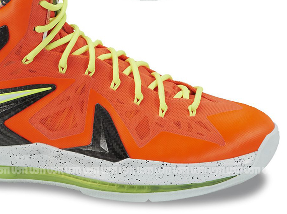 Nike Lebron X Elite Total Crimson Fiberglass Black Volt 579827 800 2