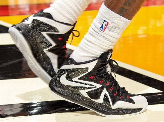 Nike Lebron X Elite White Black Speckle Pe 1