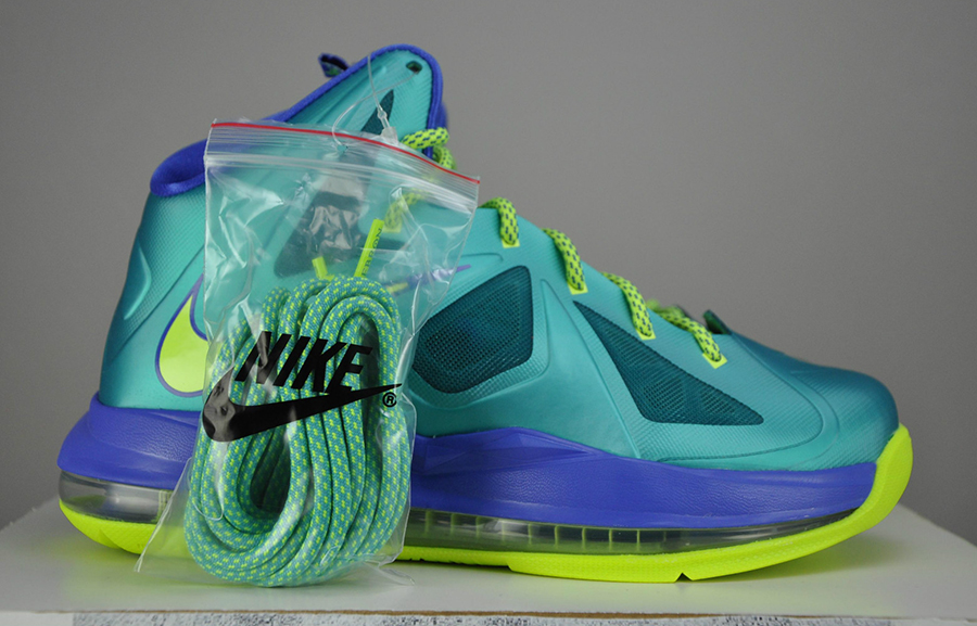 Nike Lebron X Gs Sport Turquoise Volt 4