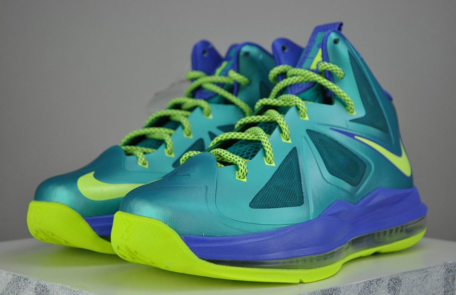 Nike Lebron X Gs Sport Turquoise Volt 8