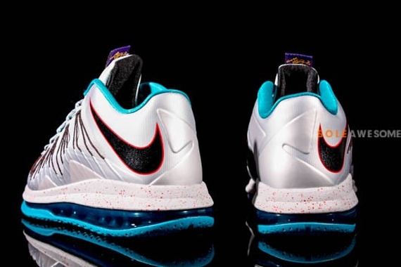 Nike Lebron X Low Silver Teal 01