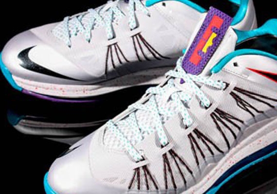 Nike LeBron X Low – Silver – Teal