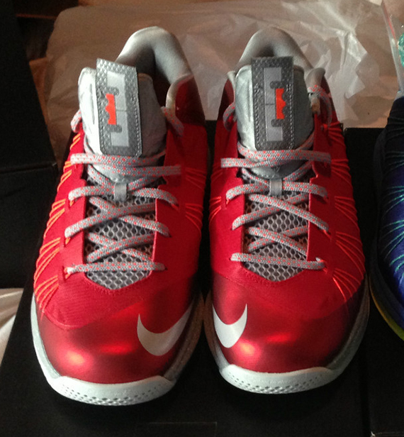 Nike Lebron X Low University Red Grey 5