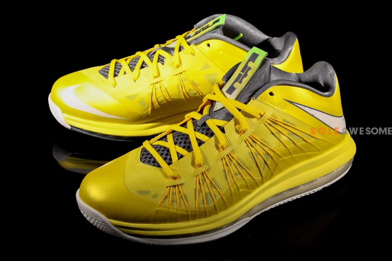 Nike Lebron X Low Yellow Grey 5
