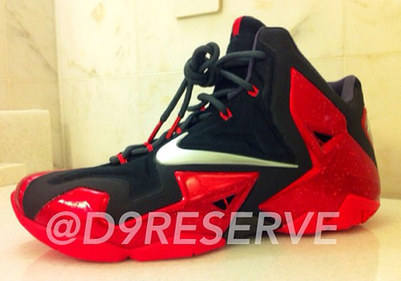 Nike Lebron Xi Red Black 02