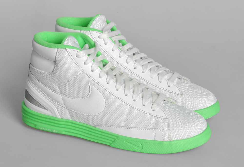 Nike Lunar Blazer White Poison Green 5