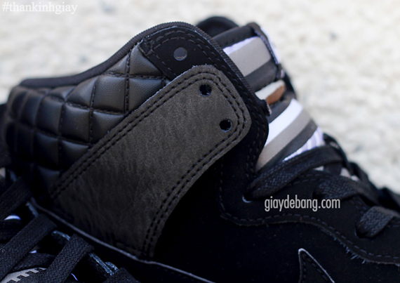 Nike Sb Dunk High Premium Black Grey Quilted Leather 4