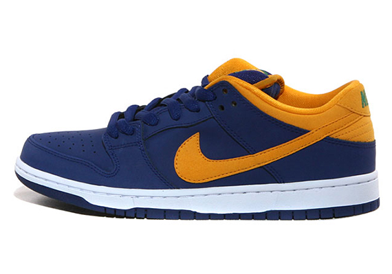 Nike Sb Dunk Low Deep Royal Blue Midas Gold Pine Green 1