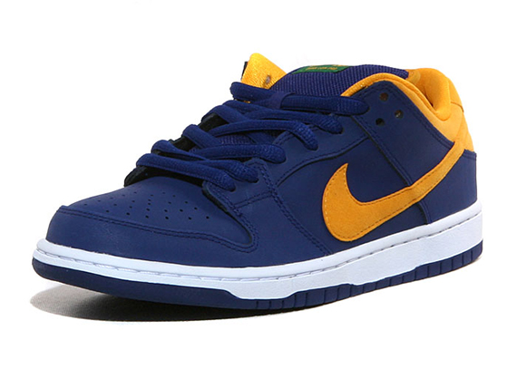 Nike Sb Dunk Low Deep Royal Blue Midas Gold Pine Green 5