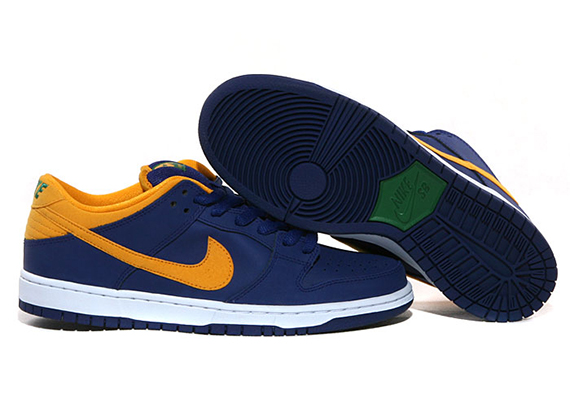 Nike Sb Dunk Low Deep Royal Blue Midas Gold Pine Green 7