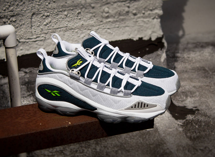 Reebok DMX Run - White - Nocturnal Blue - Neon Yellow | OG Colorway