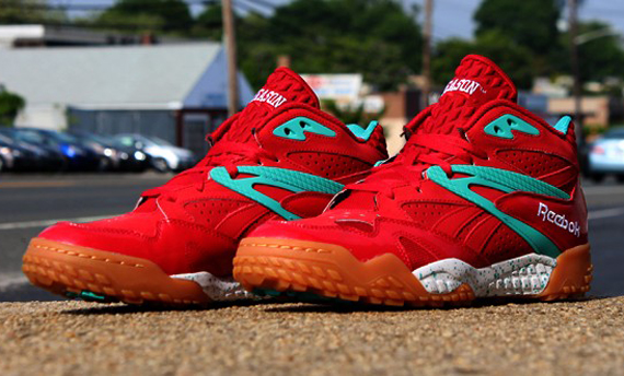 Reebok Scrimmage Mid Red Teal 21