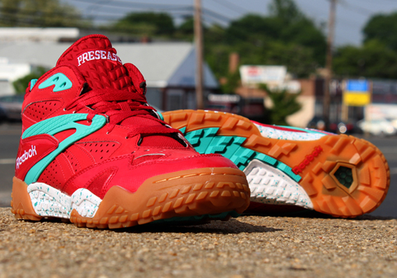 Reebok Scrimmage Mid Red Teal 31