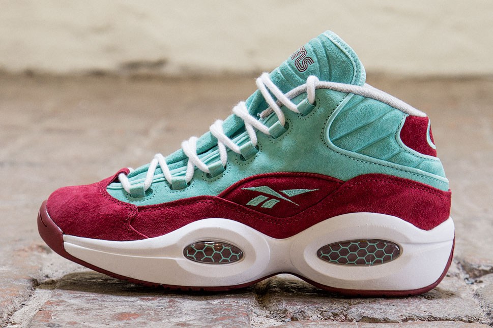 Sneakersnstuff Reebok Question Mid Red Aqua 7