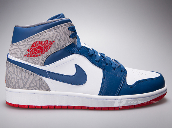 True Blue Air Jordan 1 Mid 3