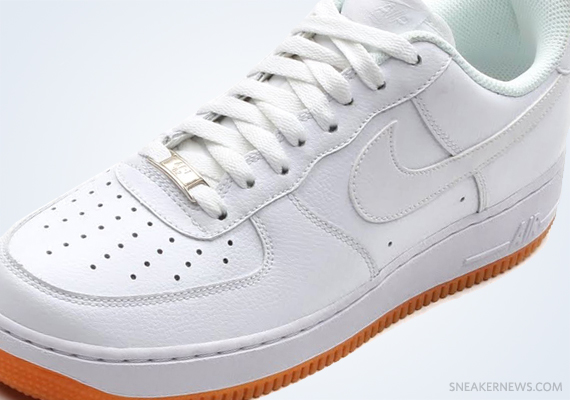 White Gum Nike Air Force 1 Low