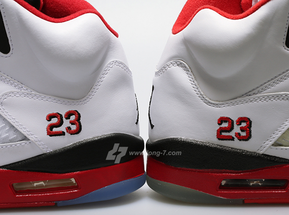 Air Jordan V Retro "Fire Red" - 2006 vs. 2013 Comparison