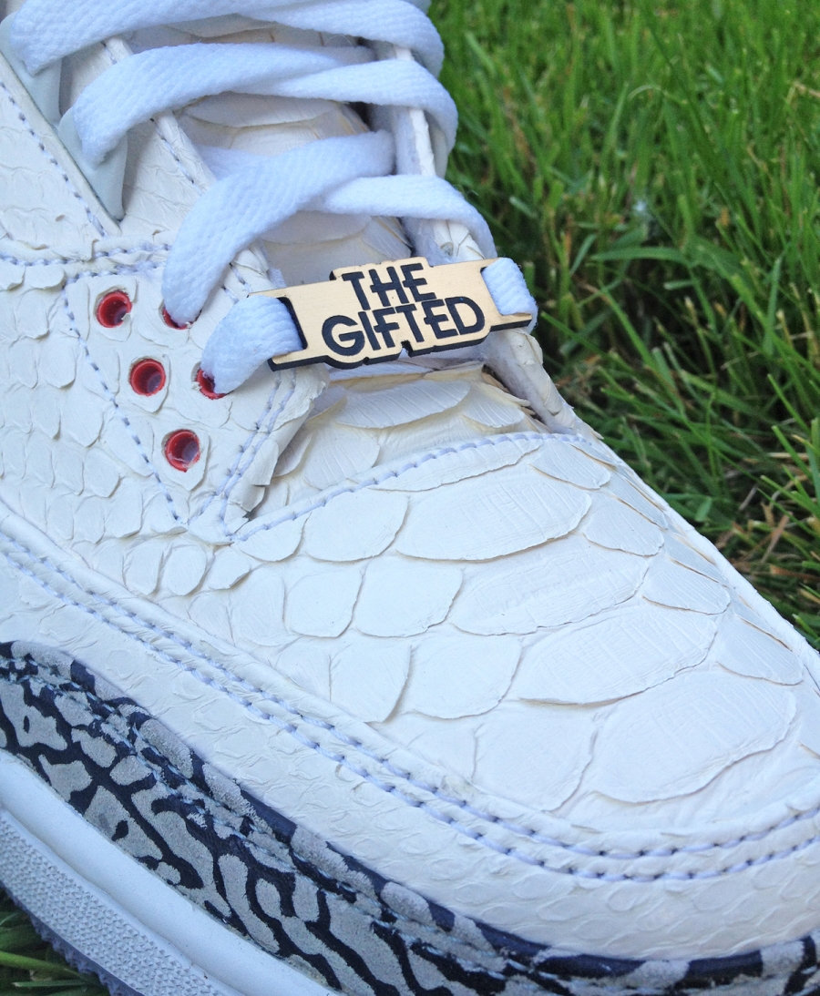 Jbf Customs White Snake 3s For Wale 7