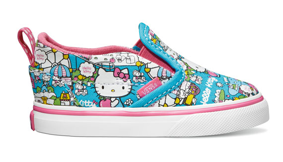 Vans X Hello Kitty Slip On V Blue Toddlers