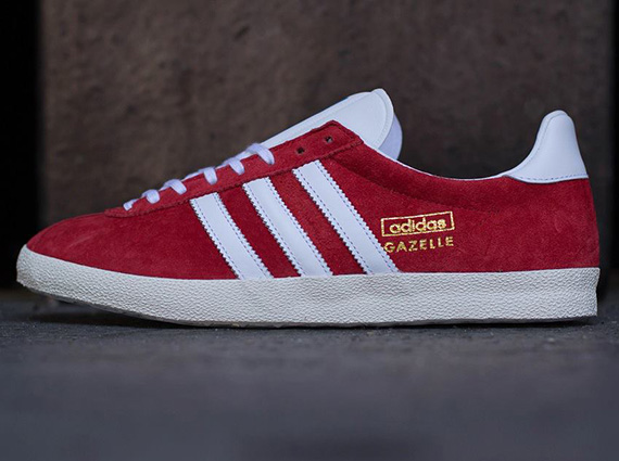 Adidas Gazelle Og Red White