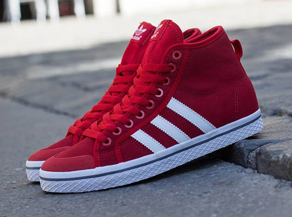 Adidas Honey Stripes Mid Red White 01