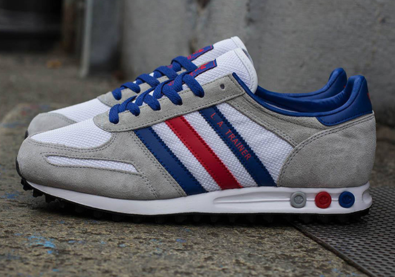 Adidas La Trainer Grey Blue Red White