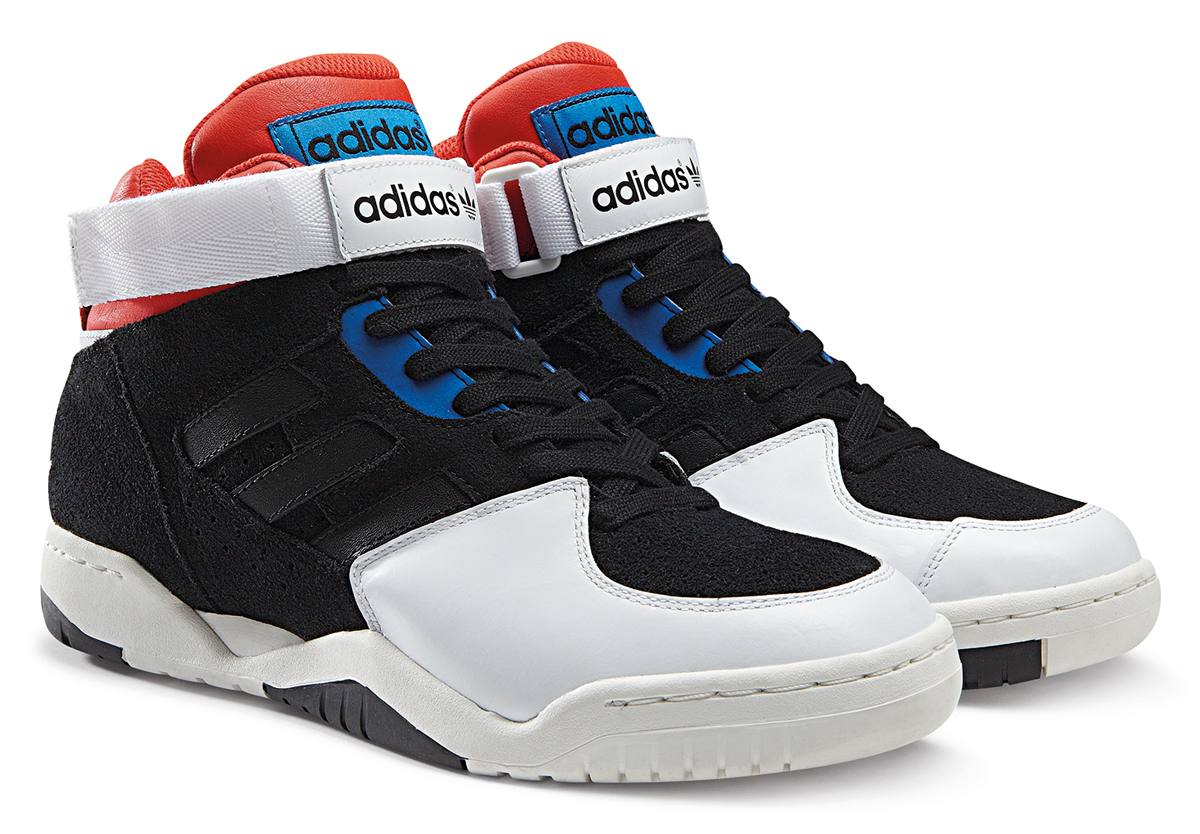 Adidas Originals Enforcer Mid White Black Orange Blue 2