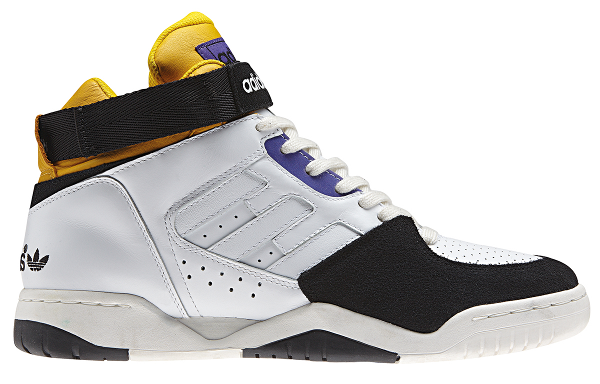 Adidas Originals Enforcer Mid White Black Purple Yellow 1