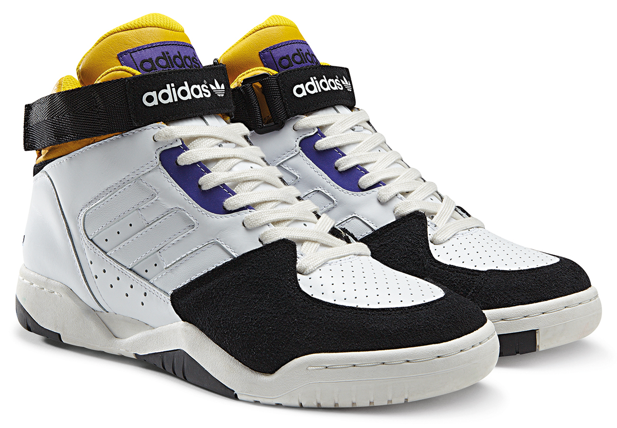 Adidas Originals Enforcer Mid White Black Purple Yellow 2