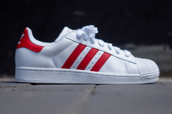 Adidas Originals Superstar Ii White Red 01