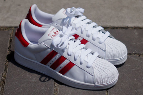 Adidas Originals Superstar Ii White Red 03