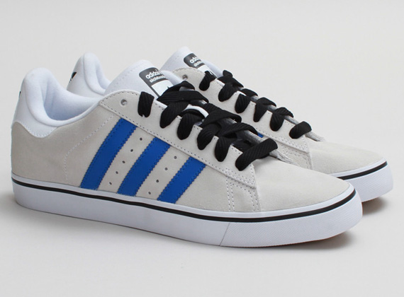 Adidas Skate Campus Vulc White Blue 01