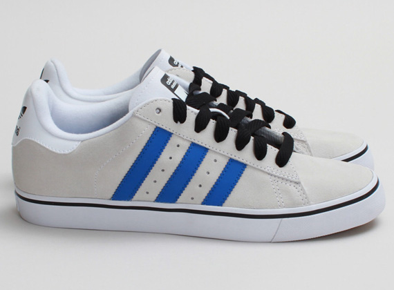 Adidas Skate Campus Vulc White Blue 02