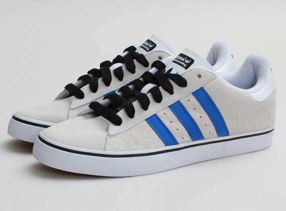 adidas Skate Campus Vulc - Running White - Bluebird