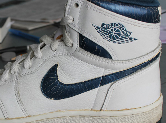 Air Jordan 1 – White – Metallic Blue | OG Pair on eBay