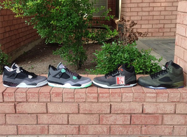 Air Jordan "Fear Pack" (and "Green Glow" IV)