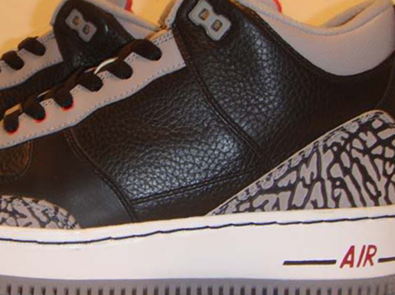 Air Jordan Iii Black Cement Force Fusion Sample