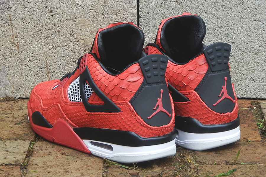 Air Jordan Iv Red Python Jbf Customs 1