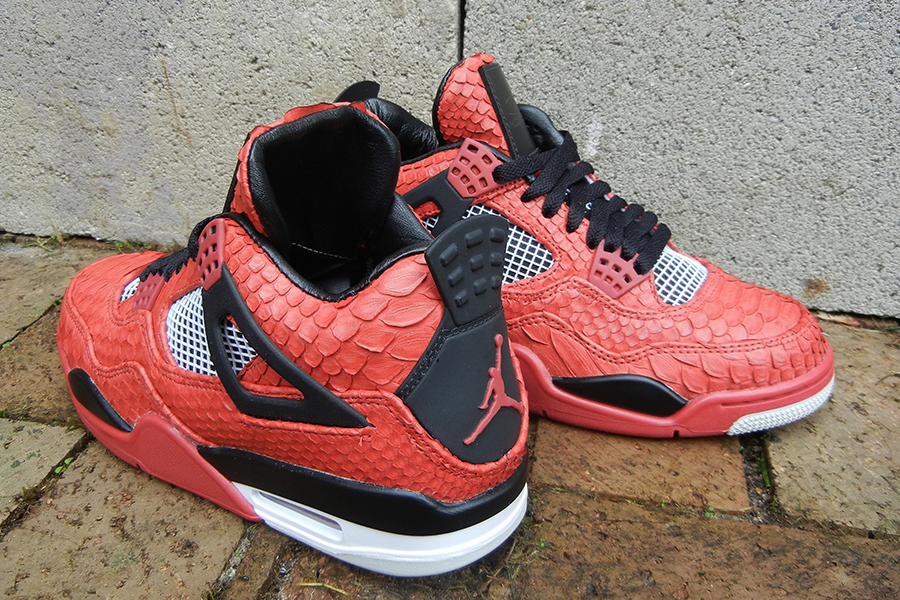 Air Jordan Iv Red Python Jbf Customs 4